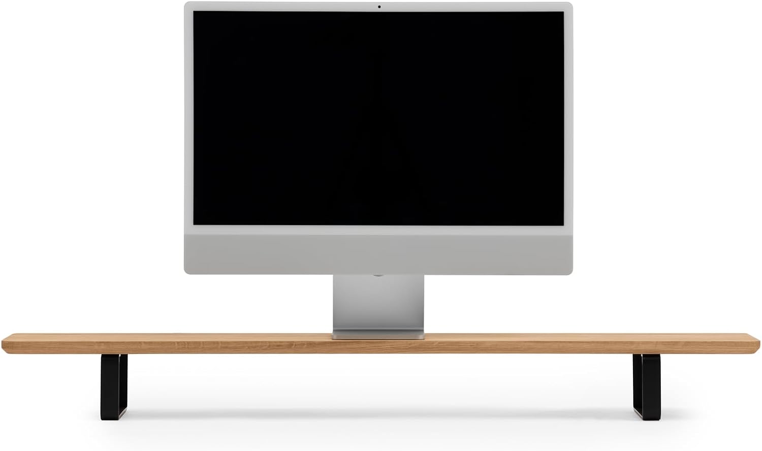 Oakywood Dual Monitor Stand - Handmade in EU - Natural Wood Monitor Stand Riser - Laptop Accessories – 220 lbs (100 kg) Capacity - 41.3"x9" (105x23 cm) – 100% Natural Oakwood