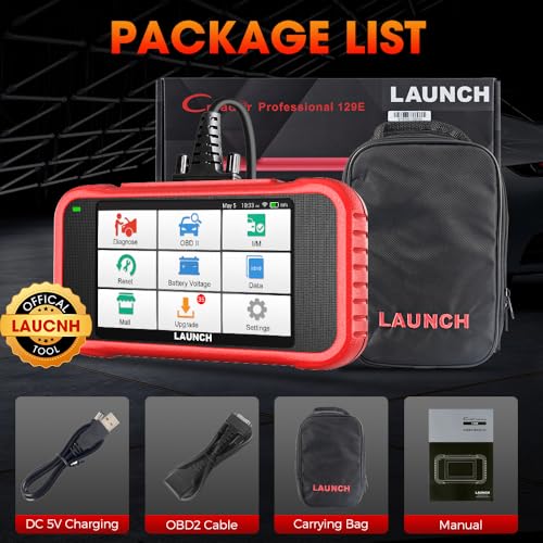 LAUNCH CRP129E V3.0 OBD2 Diagnosis en Español con Sistema de Motor ABS SRS Transmisión y 12 Servicios de Reinicio Reset de Aceite FAP EPB SAS OBD 2 Scaner CANFD y DOIP
