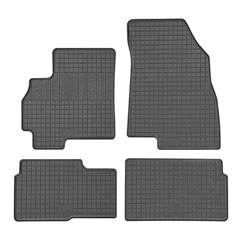 CIKCAR Set of Rubber Mats Compatible with Chery Tiggo 4 Hybrid 2025- (4-Piece + Mounting System)