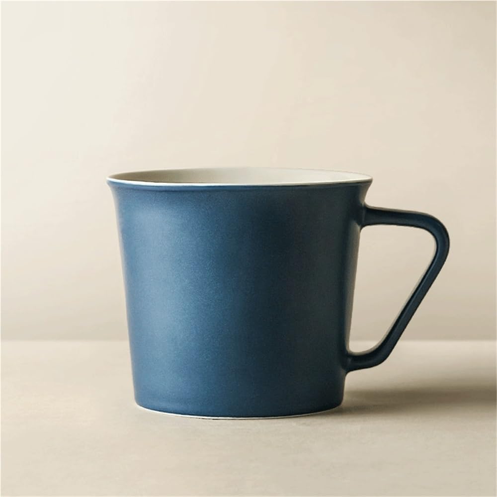 Tazas Tazas Taza de cerámica, 1 Pieza Tazas café 350 ml for el hogar, la Oficina, té con Leche, Latte y Capuchino Taza de Bebida de café(Blue)