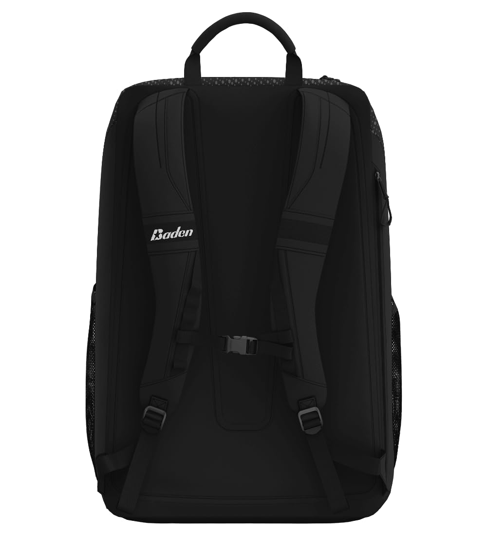 Baden Spielball-Rucksack, ideal für Basketball, Volleyball, Fußball und Fußball, Schwarz