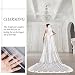 BESTOYARD Velo de Novia Largo Nupcial con Peine (Blanco Marfil, 3 m)
