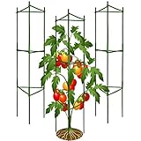 3Pack Tomato Cages,Up to 51inch Plant Stakes Vegetable Trellis Assembled for Garden Climbing Plants Vegetables Flowers