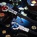2 Pcs Halloween Fire Dragon Claw Cane Red Orb Dragon Staff Blue Orb Decor Cane Wizard Witch Wand Royal King Queen Scepter Cosplay Gadget