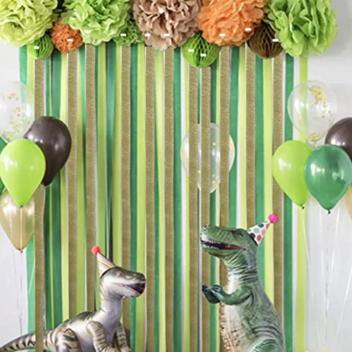 Havamoasa 6Rolls Crepe Paper Roll 4.5Cm X 25M Colorful Crepe Paper Streamer Decoration For Birthday Wedding Decor Supplies #TOP4