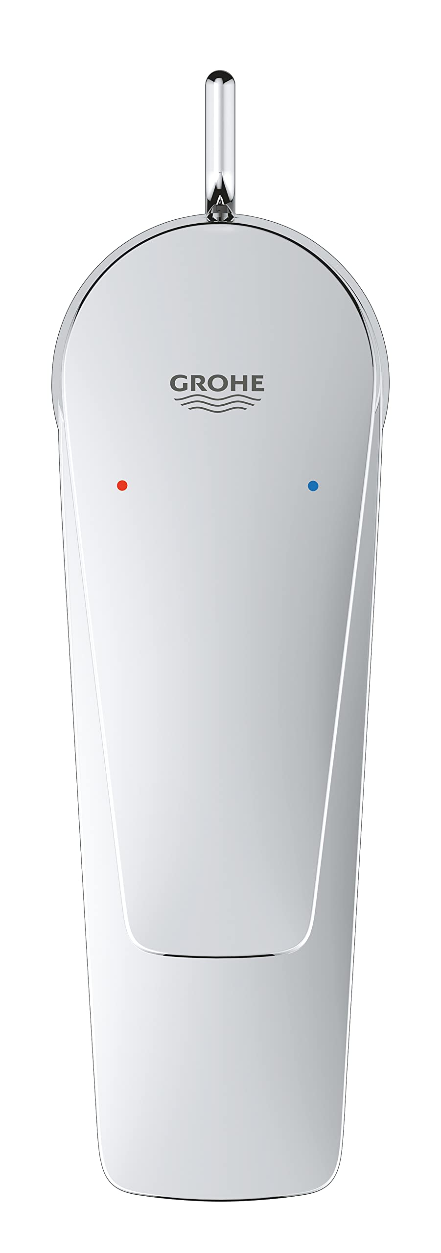 GROHE QUICKFIX StartEdge bateria łazienkowa umywalka, spieniacz oszczędzający wodę, z wyciągiem, łatwy montaż i czyszczenie, rozmiar S, chrom, 24196001 (import niemiecki)