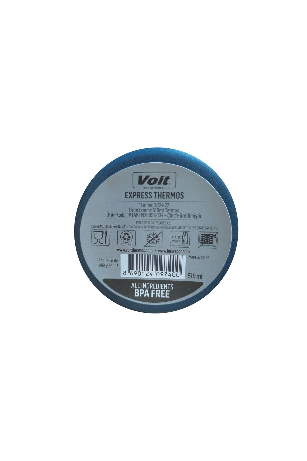 Voit Express Coffee Termos 510 ml, Mavi