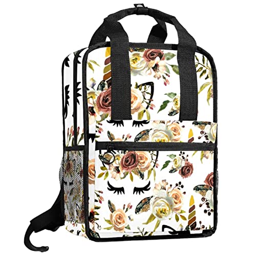Sac à dos pour garçons motif libellule imprimé floral taille unique ajustable