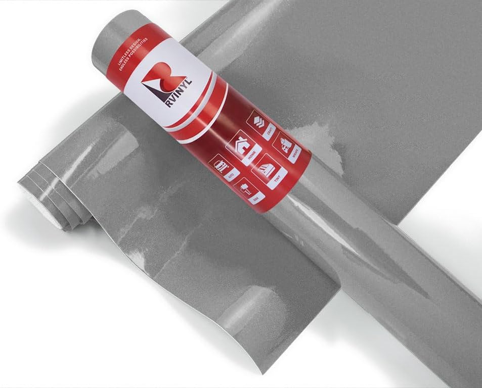 ORACAL 951 Series Premium Cast Film in Silver Metallic - 12" x 10ft - Gloss Finish Silicone Coated Vinyl Sheet Roll for Decals, Signs and Graphics