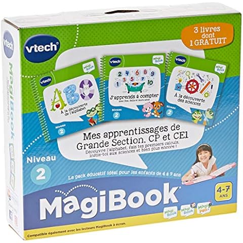 VTech 80-489005 MES APPRENTISSAGES DE GDE Section, CP & CE1 Magibook - Lernbuch, Mehrfarbig Cover