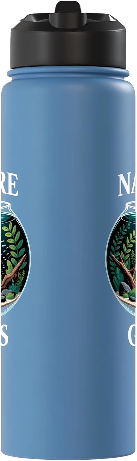 Nature In Glass Aquascaping Planted Aquarium Stainless Steel Insulated Water Bottle image 2