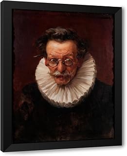 ArtDirect Portrait of an elderly Man dressed in the Style of the Reign of Philip IV Custom Framed Art Print Giclee Print or Canvas Options with Various Sizes and Customization by José Llaneces