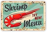 Fresh Only Seafood Big Choice New Vintage Metal Tin Sign Decor for Home Office Restaurant Garage Bar 8X12 Inch