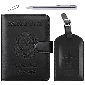 Passport Holder Cover Wallet RFID B...