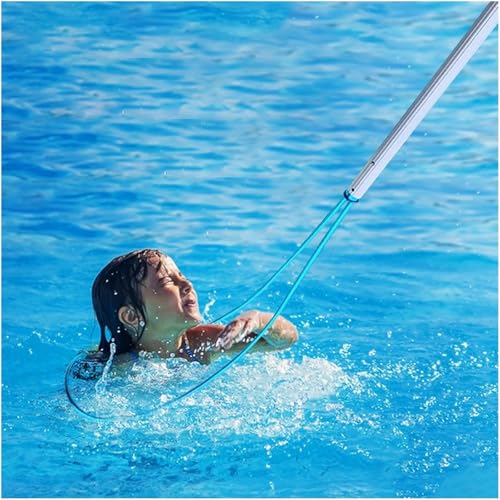 Poste de rescate de emergencia para piscina con diseño telescópico de aluminio para seguridad en el agua en parques infantiles y clubes de natación