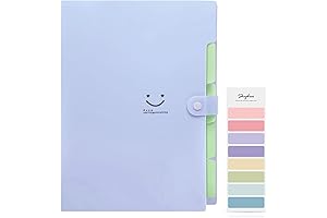 SKYDUE A4 Purple Letter File Expanding File