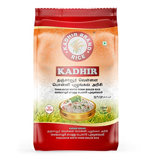 Kadhir Thanjavur White Ponny Rice 5 kg - Pack of 1
