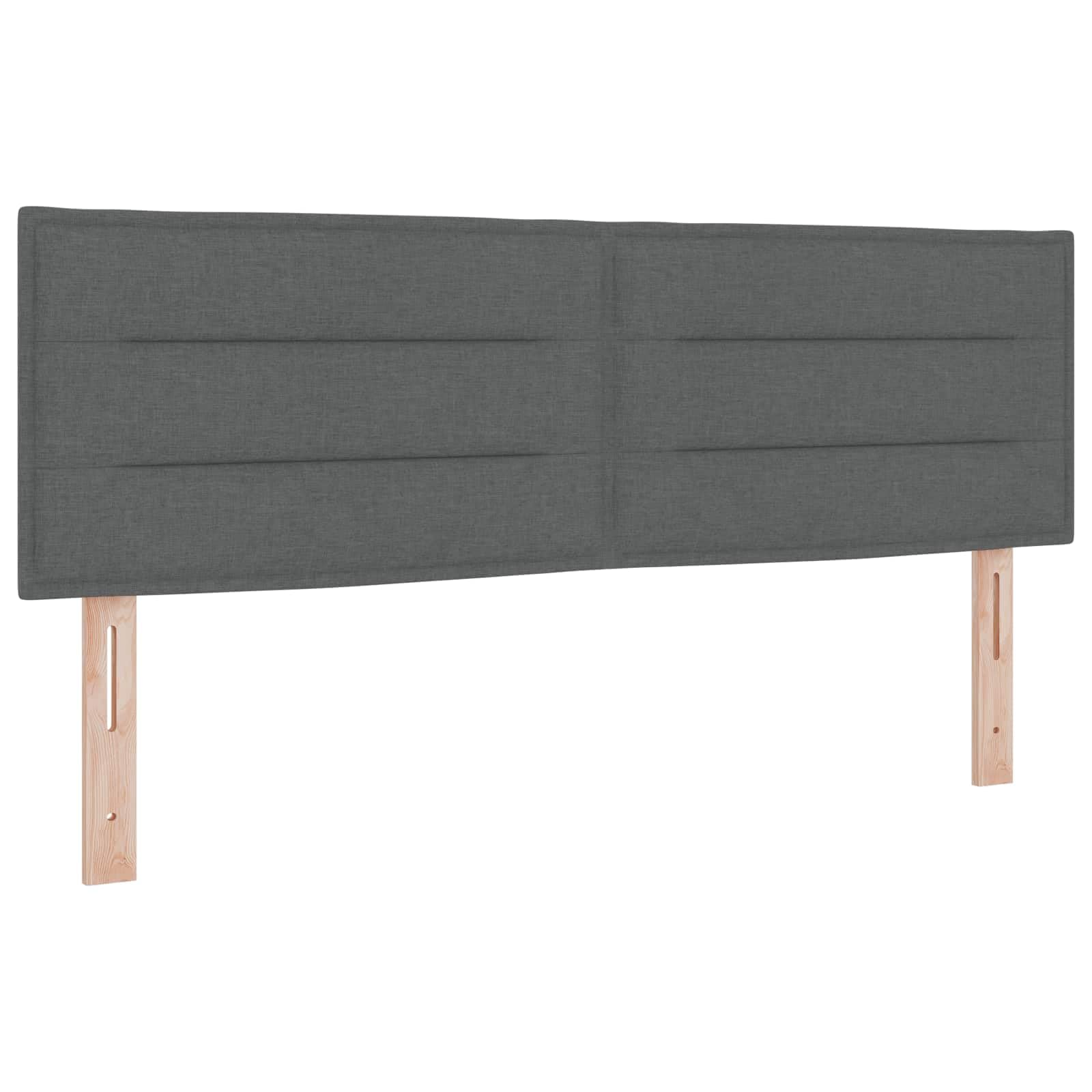 Boxspringbett mit Matratze dunkelgrau 160 x 200 cm