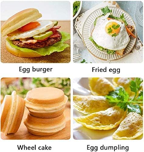 Baboies Non-Stick Frying Pan with 4 Hole Pancake Pan Fried Egg Burger Pan