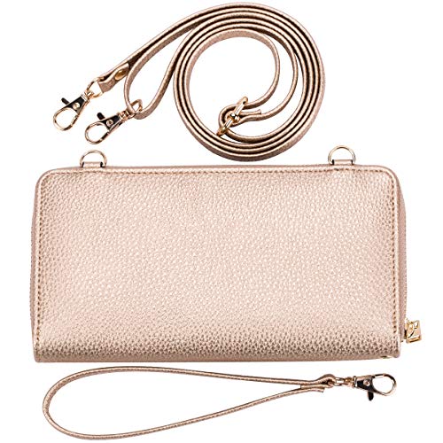 Image of K . A Womens Wristlet Wallet Crossbody Bag Cellphone Purse Handbag RFID Card Slots 2 Strap Wrist