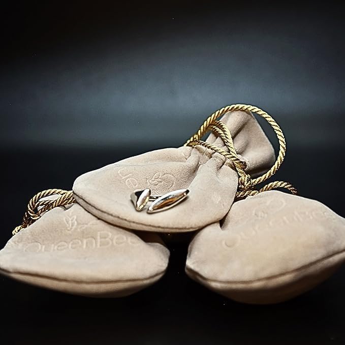 QueenBee Silver Plated Adjustable Geometric Statement | Minimalist Asymmetric Open Cocktail Jewelry | Trendy Bold Design for Stacking | Hypoallergenic Smooth Punk-Inspired Accessory - Image 7