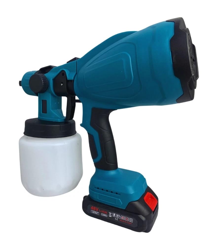Pistola a spruzzo a batteria 68V 6 ah per vernice aerografo pittura 2 batterie
