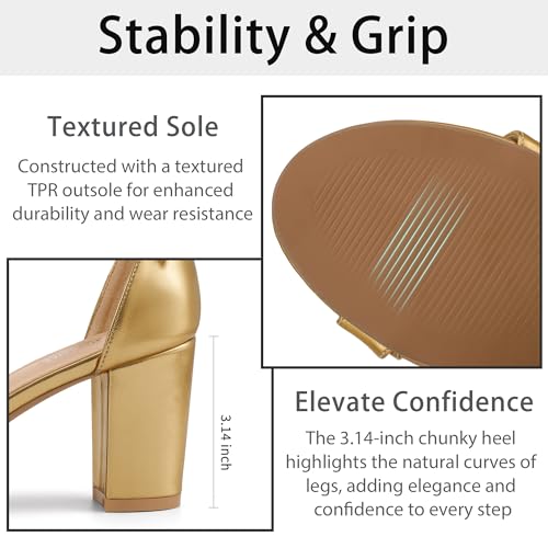 Image of Reimferce Womens Comfortable Heels for Wedding: No Blisters & Sore Feet by 40% Better Shock Absorption During Wedding - 8-Hour Keeping Pain-Free for Brides & Bridesmaids