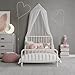 Little Seeds Quinn Whimsical Metal Toddler Bed, Off White