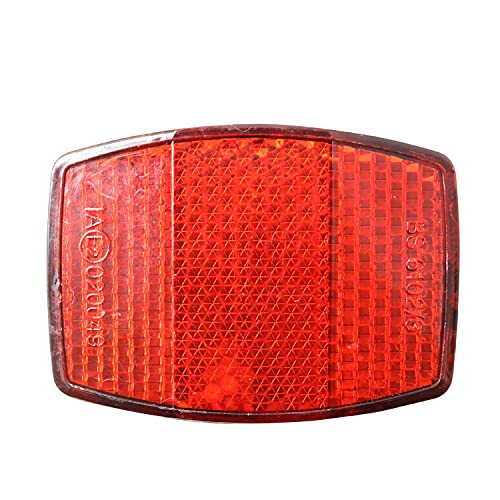 PZRT Handlebar Mount Safe Bicycle Reflector Reflective Front Rear Warning Light Bike Accessories, Red