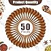 Boao 50 Pcs Small Wooden Spoons, 3.5'' L, Mini Wood Natural Tiny Spoons Wooden Little Teaspoons for Jars Sugar Creamer Honey Spices Salt Kitchen Supplies (Light Brown)