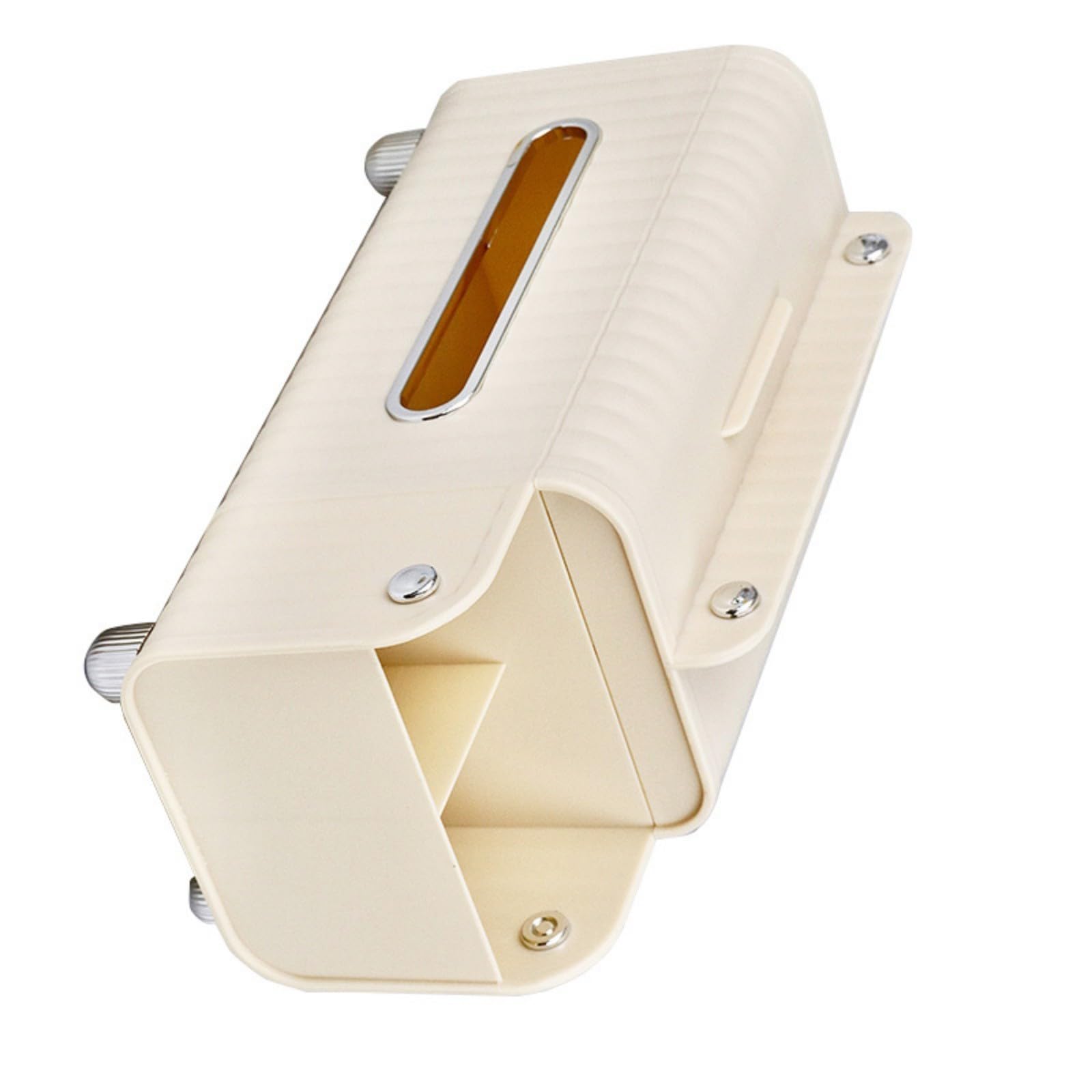 Tsophreniq Tissue Dispenser Tissue Paper Holder with Utility Compartment for Accessories Storage Waterproof Napkin Holder