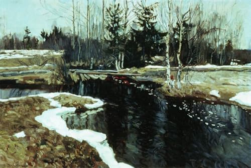 Tableaux sur Toile d'Art Abstrait Stanislav Zhukovsky, une œuvre d'exception au format 60x90cm