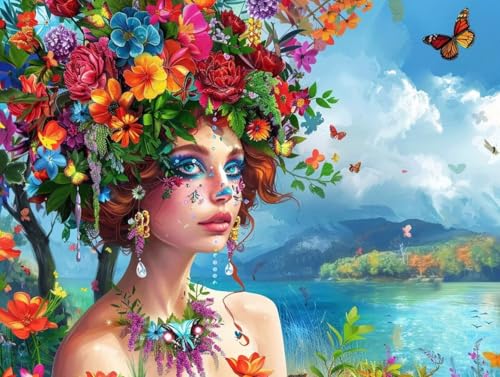 Diamond painting adulte paysage 50x65 cm kit complet de broderie diamant 5D G0-728
