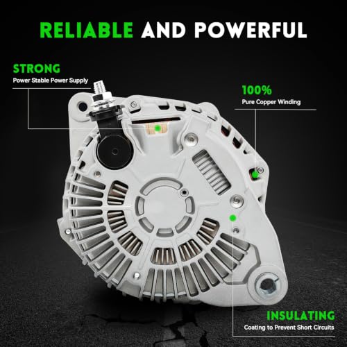 Image of 150Amp New Alternator Fit for Nissan Pathfinder 2013-2017 V6 3.5L, Murano 2015-2017, for Infiniti 2014-2016 QX60, 2013 JX35, 2014 Pathfinder L4 2.5L, 23100-3JA1A 11538N A003TJ3991
