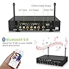 LiNKFOR UHF Wireless Microphone System - Rechargeable Dual Channel with Metal Handheld Mics & Bluetooth 5.0 Receiver 50m Range & 10Hrs Working Time for Karaoke, Wedding, Conference, PA Speaker #3