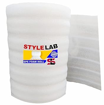 STYLELABS EP EPE Foam Roll 3MM Thickness 1 Feet X 20 Feet (Set of 1 Roll) White Colour