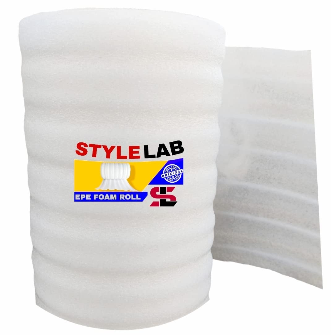 STYLELAB Hitlon EP EPE Foam Roll 3MM Thickness 1 Feet X 20 Feet (Set of 1 Roll) White Colour