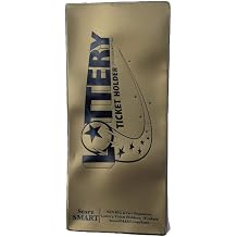 STORE SMART StoreSmart - Lotto Ticket Lottery Holder - Single Pack - 4"x9" Plastic LT - Gold
