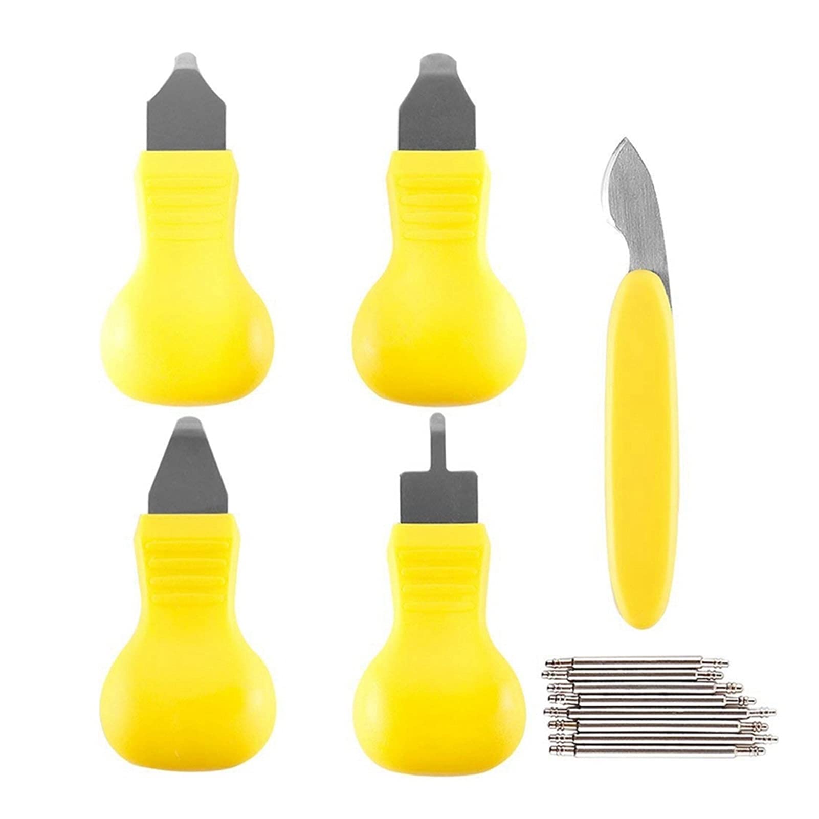 Kit d'outils de réparation de Montres, ouvre-boîtier arrière, Couteau de Retrait, différentes Tailles, 5 pièces, démontage de la Pile de Montre, Changement, Acier Inoxydable