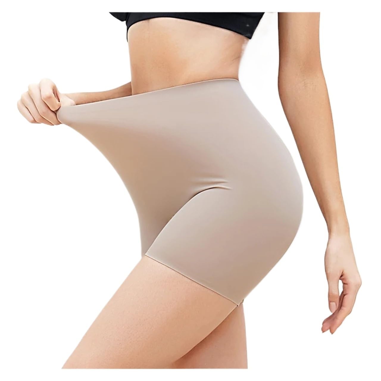 Ujedfhv Women's Nude Tummy Control Shapewear Shorts Thigh Slimmer Shapewear Panties For Slip Shorts Waist Tummy Control Cincher Girdle Seamless Body Shaper(,M)