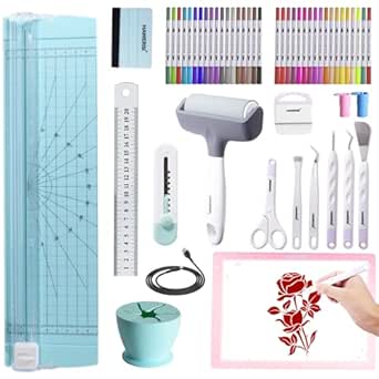 43-Piece Cricut Joy Accessories Bundle | Complete Craft Tool Kit With Mats, Pens & Weeding Tools