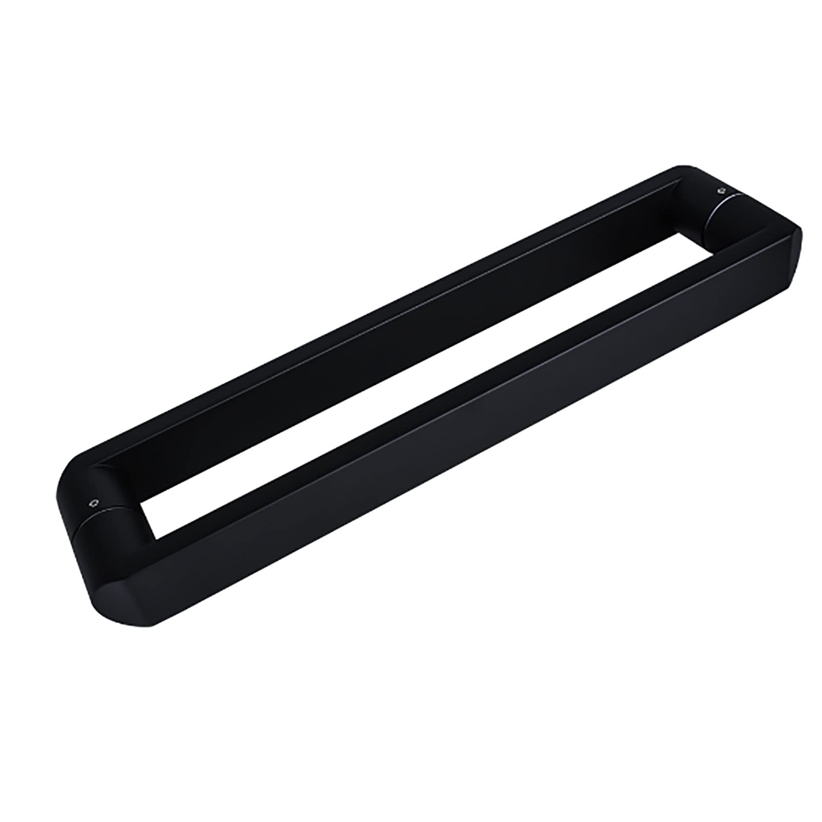 MXXQRHF Stainless Steel Barn Door Pull Handle, H-Shape Matte Black Entry Door Handle for Sliding Glass & Shower Room Doors, Large 540mm x 500mm Square Tube Design
