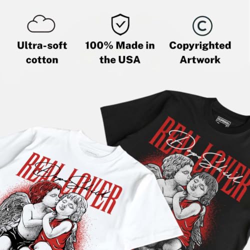 Image of DopeSkill Graphic Tee Streetwear Hip Hop Hypebeast Street Style Unisex T-Shirt Sneaker Colour Matching Shirts Real Lover