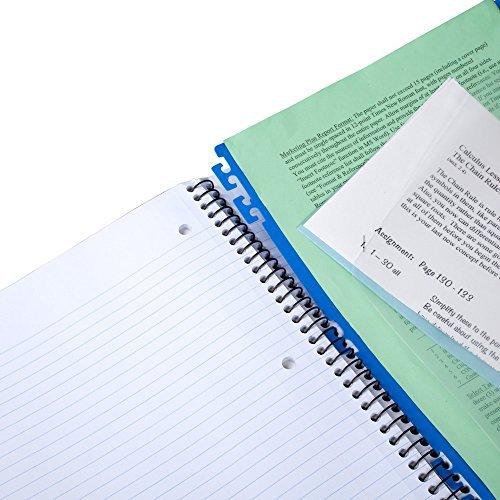 Five Star Advance spiral notebook, 3 Thema, College çizgili kağıt, 150 sayfa 1 Packung