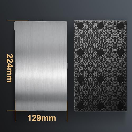 Upgraded Resin 3D Printer Magnetic Printing Platform, 2PCS Flexible Spring Steel Building Plate and 1PCS Steel Base Platform Compatible with ELEGOO Saturn 4 / Saturn 4 Ultra 3D Printer, 224x129mm by CHINDRAG - Image 2