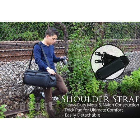 Extra Large Soft Padded Water Resistant Camcorder Equipment Gadget Bag / Case For Canon Xa10, Xa20, Xa25, Xh-G1S, Xl2 And More Cameras Camcorders And Dslr #TOP5