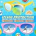 Joycover Kids Sunglasses Bulk, 12 Pack Neon Sunglasses for Kids Boys Girls Age 3-8, UV400 Protection, Perfect for Parties & Gifts