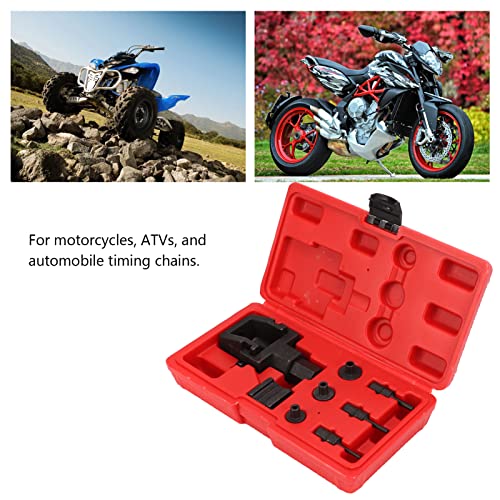 Image of KIMISS Motorcycle Chain Breaker Set,Chain Removal Tool Chain Cutter and Riveter Kit Carbon Steel for 520 525 530 532 Drive Chains Motorcycle ATV Car