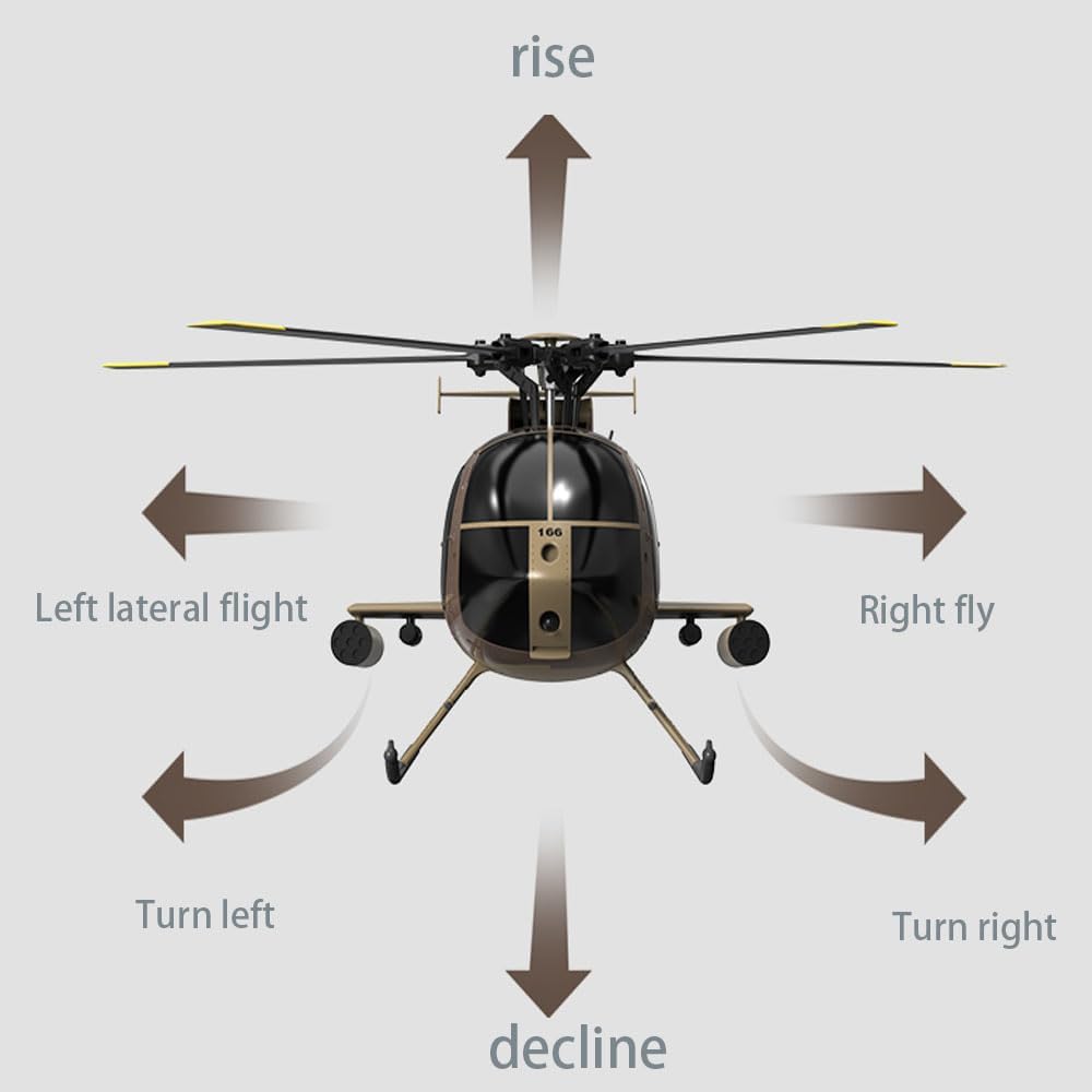 Helicóptero de control remoto RTF grande sin escobillas C189 de 35 cm, relación 1/28, totalmente funcional, motor dual sin escobillas, excelente sistema de control, vuelo de acrobacias con
