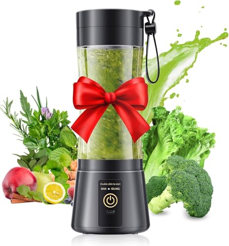 Image of Cordless Personal Size Portable Blender - 12 Oz Blender for Smoothies and Shakes with BPA Free Traveling Juice Cup, 6 Blades for Powerful Blending, Suit for Sports /Travel /Home